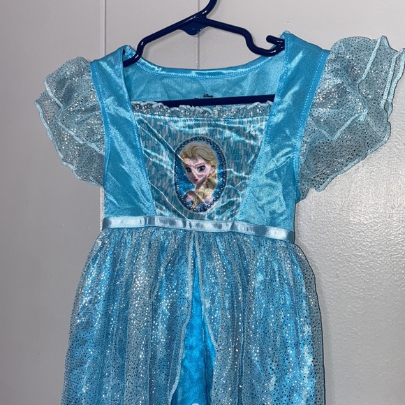 Disney Frozen Toddler Girl Pajama Night Gown Princess Elsa Dress Size 2t - Picture 2 of 11
